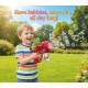 Kids Bubble Gun with Music & Sound Effects – Leak-Proof, Powerful Bubble Blower with Solution | Perfect Outdoor Toy for Boys & Girls – Red