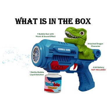 Kids Bubble Gun with Music & Sound Effects – Recha..