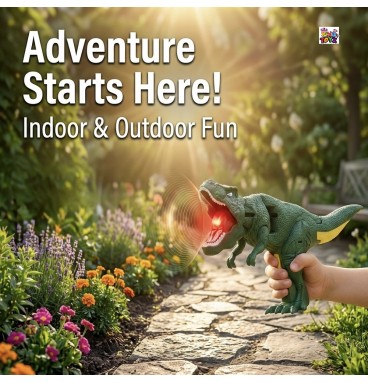 Roaring Dinosaur Toy for Kids with LED Light-Up Mo..