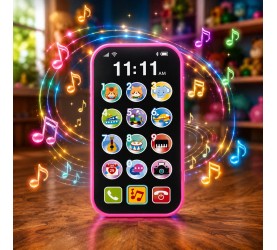 KINGTOYZ Kids Musical Touch Screen Phone Toy with Interactive Sounds