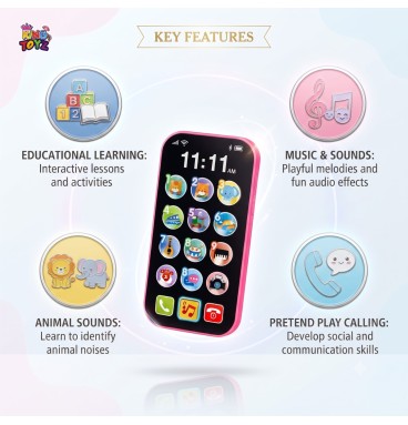 KINGTOYZ Kids Musical Touch Screen Phone Toy with ..