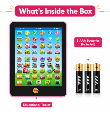 KINGTOYZ Educational Learning Tablet Toy for Kids ..