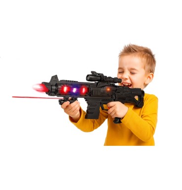 Battery Operated 3D Projection Strike Toy Gun with..