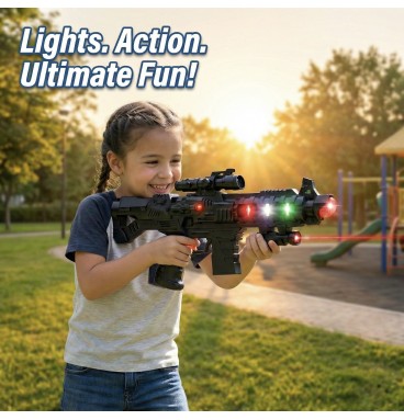 Battery Operated 3D Projection Strike Toy Gun with..