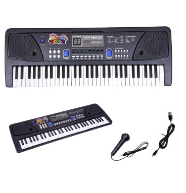 61-Key Electronic Piano Keyboard with Microphone &..