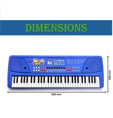 61-Key Electronic Piano Keyboard with Microphone &..