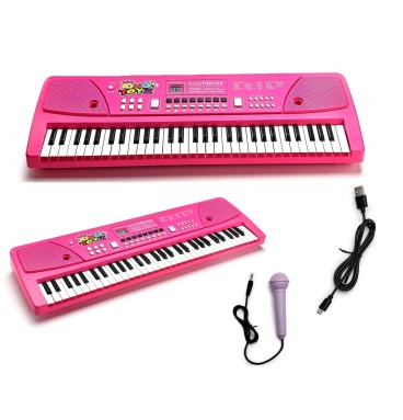 61-Key Electronic Piano Keyboard with Microphone &..