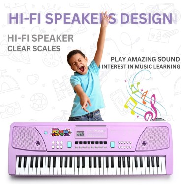 61-Key Electronic Piano Keyboard with Microphone &..
