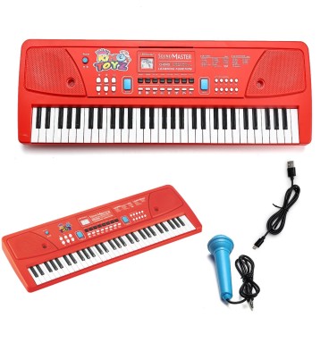 61-Key Electronic Piano Keyboard with Microphone &..