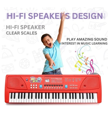 61-Key Electronic Piano Keyboard with Microphone &..