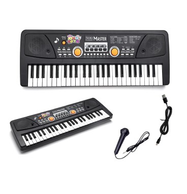 49-Key Electronic Keyboard Piano with Microphone |..