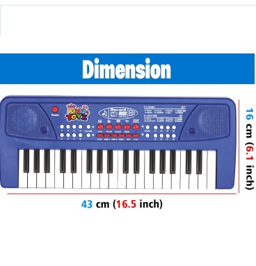 Kids Piano Keyboard with Microphone | 37 Keys Elec..