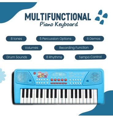 Kids Piano Keyboard with Microphone | 37 Keys Elec..