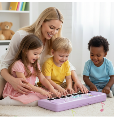 37-Key Electronic Keyboard Piano with Microphone |..