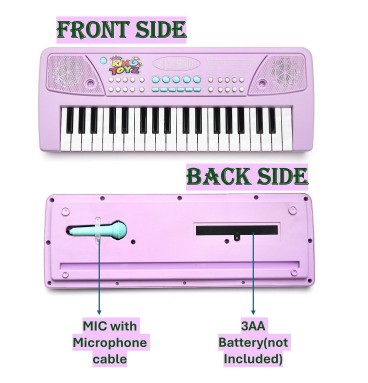 37-Key Electronic Keyboard Piano with Microphone |..