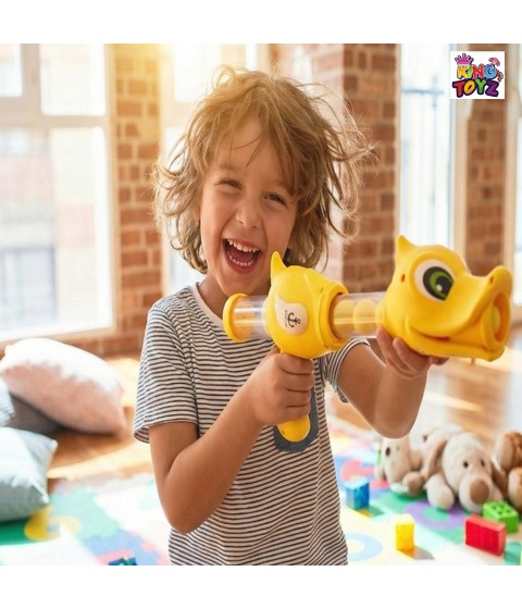 Quack Blaster Gun Air-Powered Soft Ball Shooting Toy for Kids 3+ | Indoor & Outdoor Fun Game Gift for Boys & Girls