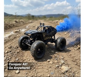 Remote Control Car for Kids with Mist Smoke Spray Function 2 WD Monster Truck Rock Crawler Climbing RC Toy Vehicle Car for Boys and Girls (Color as per stock)