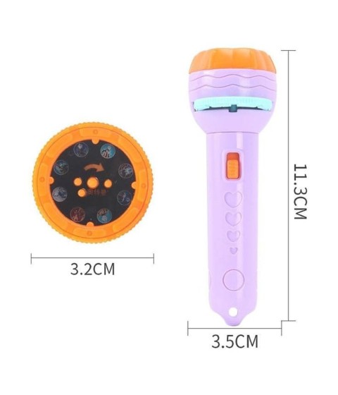 3 Slides 24 Patterns Mini Projector Torch Toy Slide Flashlight Projector Torch for Kids/Gifts/Toddlers 