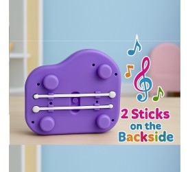 2-in-1 Kids Piano Xylophone | 5-Key Piano with Xylophone & 2 Mallets | Musical Educational Toy for Toddlers Boys & Girls Age 1-3 Years