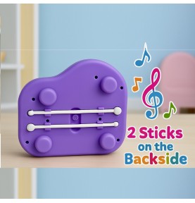 2-in-1 Kids Piano Xylophone | 5-Key Piano with Xylophone & 2 Mallets | Musical Educational Toy for Toddlers Boys & Girls Age 1-3 Years