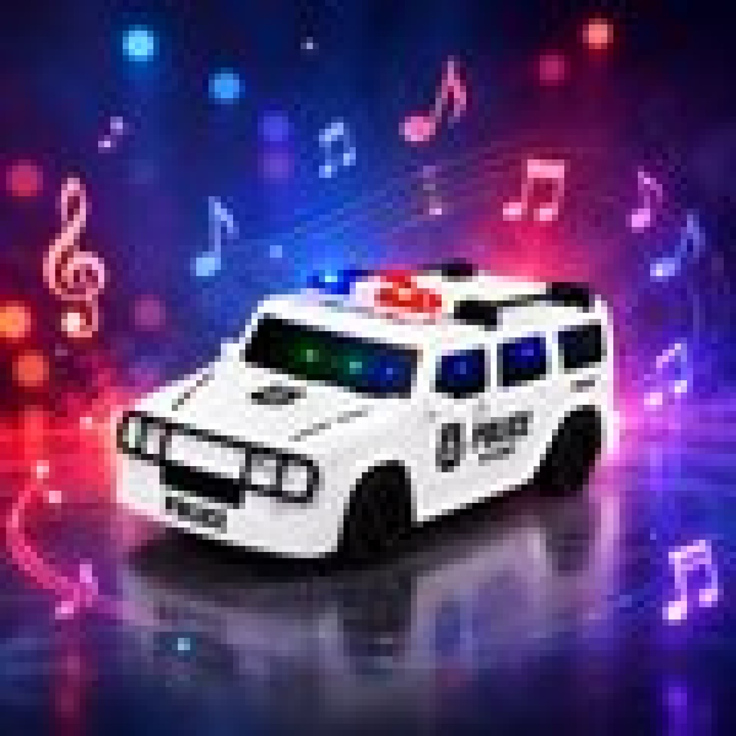 King Toyz Police SUV Musical Toy Vehicle
